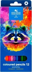 Šestkotni barvni svinčniki KOH-I-NOOR 12 kosov Rakun