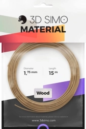 filament wood pro 3d tisk in 3d peresa, rjav 1,75 mm, 15 m