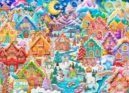 Sestavljanka Pisana noč v Cookietownu 1500 koščkov