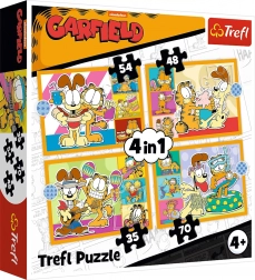 Sestavljanka TREFL Garfield obožuje lazanje 4v1
