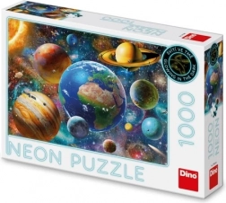 Puzzle Neonski Planeti 1000 kosov Dino