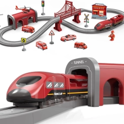 Električni vlakovni set gasilci 66 delov WOOPIE