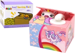 Hranilnik Učimo se varčevati Samorog rožnata melodija