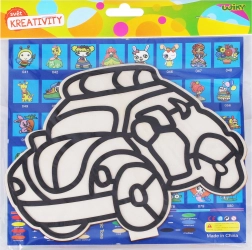 Kreativni set za otroke – lesena slika s krogličnim plastelinom