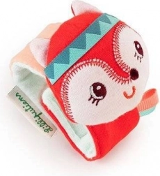 Lilliputiens ropotuljica za zapestje lisica Alice, šumeča in tekstilna za dojenčke