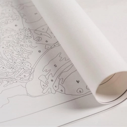 Slikanje po številkah za otroke 30 × 30 cm z okvirjem