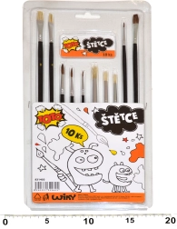 Komplet čopičev za slikanje - 10 kosov