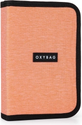 Enonadstropni šolski peresnica z 2 preklopoma UNICOLOR, prazna, marelična