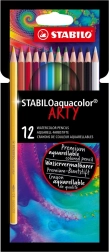 Set akvarelnih barvic Stabilo Aquacolor Arty 12 kosov