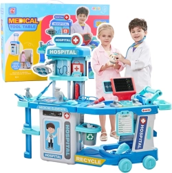 Zdravniški kovček 2v1 – bolnišnica v kovčku z lučmi in zvoki