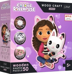 Lesene sestavljanke junior Gabby 50 kosov