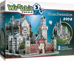 WREBBIT 3D sestavljanka grad Neuschwanstein – 890 kosov