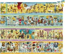 Velike lesene zgodovinske sestavljanke VILAC