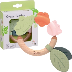 Lesena ropotuljica in grizalo 2v1 Classic World