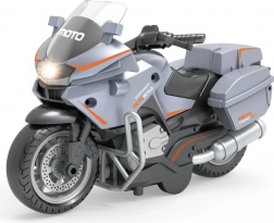 Siva dirkalna motorna kolesa s funkcijo pull back