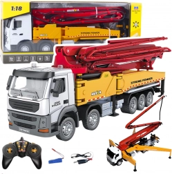 Daljinsko vodena gradbena mešalnica s črpalko HUINA 1:18 kovinska