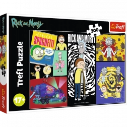 Sestavljanka Rick in Morty – Čudno mesto v galaksiji 300 koščkov Trefl