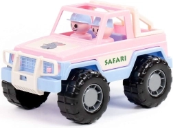 Safari jeep rožnat – igrača s figuricami