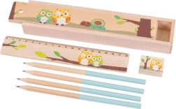 Lesen peresnik s sovicami Bigjigs Toys – moder