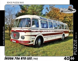 RETRO-AUTA Puzzle AVTOBUS Škoda 706 RTO LUX (1960) 40 koščkov