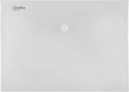 Prozorna mapica z gumbkom OPALINE, A4, prozorna