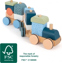 Leseni zložljivi vlak Arctic small foot