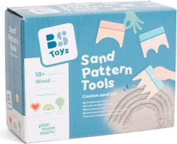 Leseni orodja za ustvarjanje vzorcev v pesku - 3 kosi