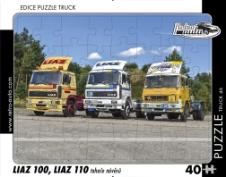 Sestavljanka RETRO-AUTA TRUCK LIAZ 100 in LIAZ 110 – vlačilci, 40 koščkov