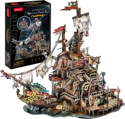 3D puzzle Piratsko pristanišče Tortuga, 218 delov