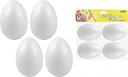 Dekorativno polistirensko jajce 8 cm, 4 kosi