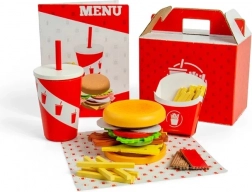 Bigjigs Toys Set Burger in Pomfri za Otroke