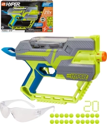 Hasbro Nerf Hyper Fuel-20 blaster s kroglicami in zaščitnimi očali