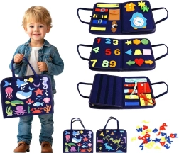 Senzorična busy knjiga – vodni in dinozavrski svet