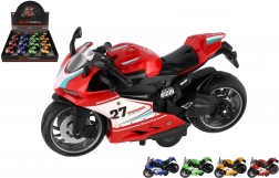 Plastični cestni motor 13 cm z vzmetnim pogonom, lučjo in zvokom