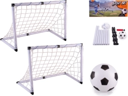 Set of 2 soccer goals with ball and pump