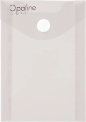 Ovitek z gumbom A7 pokončno, prozoren Opaline
