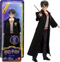Punčka Harry Potter v bradavičarski opravi s palico