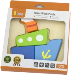 Viga prve lesene mini sestavljanke – ladja