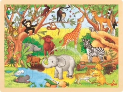 Lesene puzzle Afrika 48 kosov