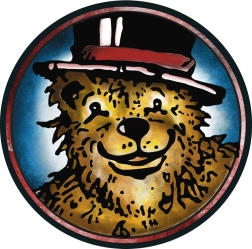 Okrogla sestavljanka CURIOSI Picoli – medved, 33 koščkov