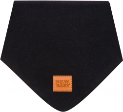 Otroški bombažni ovratnik New Baby Favorite črn