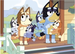 Educa lesena sestavljanka Bluey 100 kosov