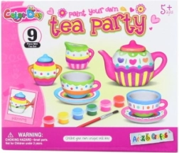 Poslikava keramičnega čajnega seta za otroke