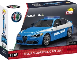 Gradbeni komplet COBI Alfa Romeo Giulia Quadrifoglio Polizia 1:35