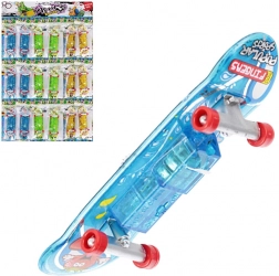 Prstni skateboard s svetlobo – set 18 kosov