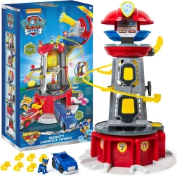 Paw Patrol Mighty Pups veliki opazovalni stolp z vozilom in figurico Chase