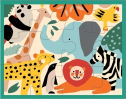 Mudpuppy sestavljanka živali v živalskem vrtu, 12 kosov