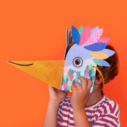 LONDJI maska z nalepkami Be Wild! Bird