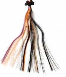 Mavrični pramen las s halloween sponko