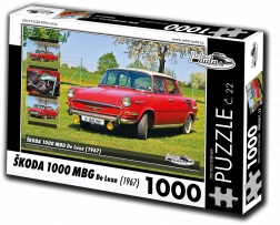 sestavljanka retro-avtomobili škoda 1000 mbg de luxe 1000 koščkov